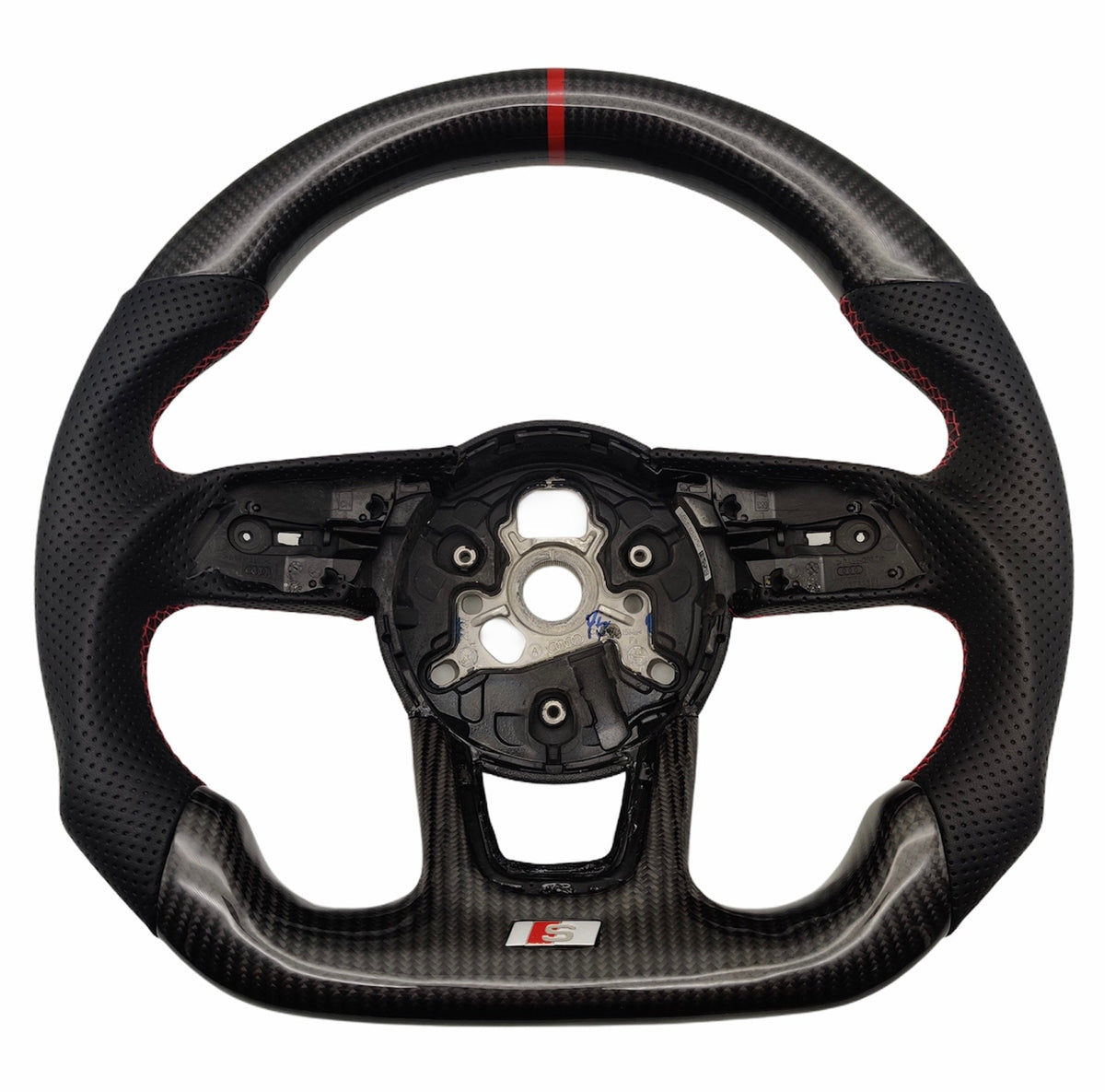Audi A3 / S3 / RS3 Carbon Fibre LED Display Custom Steering Wheel (8V / 2016 - 2020 Models)
