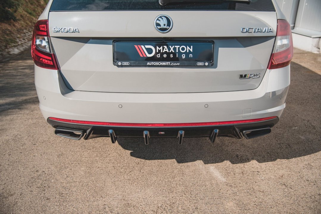 Maxton Design - Aftermarket  REAR VALANCE V.1 SKODA OCTAVIA VRS MK3/ MK3.5 HATCHBACK/ ESTATE