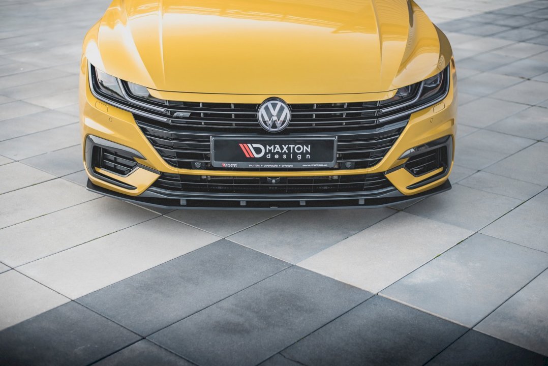 Maxton Design - Aftermarket  Street PRO Front Splitter Volkswagen Arteon R-Line Sedan / Shooting Brake Mk1