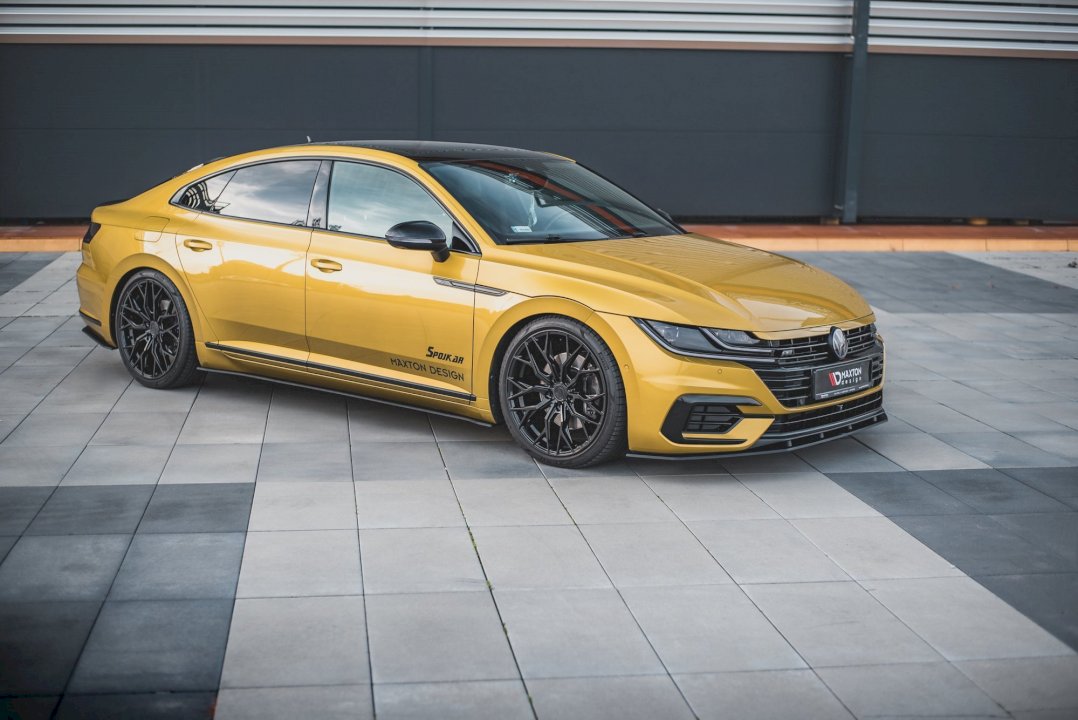Maxton Design - Aftermarket  Street PRO Front Splitter Volkswagen Arteon R-Line Sedan / Shooting Brake Mk1