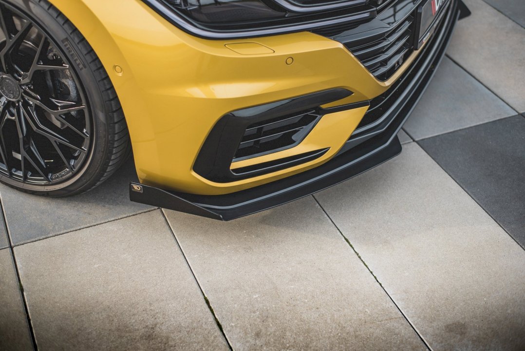 Maxton Design - Aftermarket  Street PRO Front Splitter + Flaps Volkswagen Arteon R-Line Sedan / Shooting Brake Mk1
