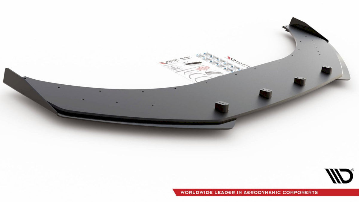 Maxton Design - Aftermarket  Street PRO Front Splitter + Flaps Volkswagen Arteon R-Line Sedan / Shooting Brake Mk1