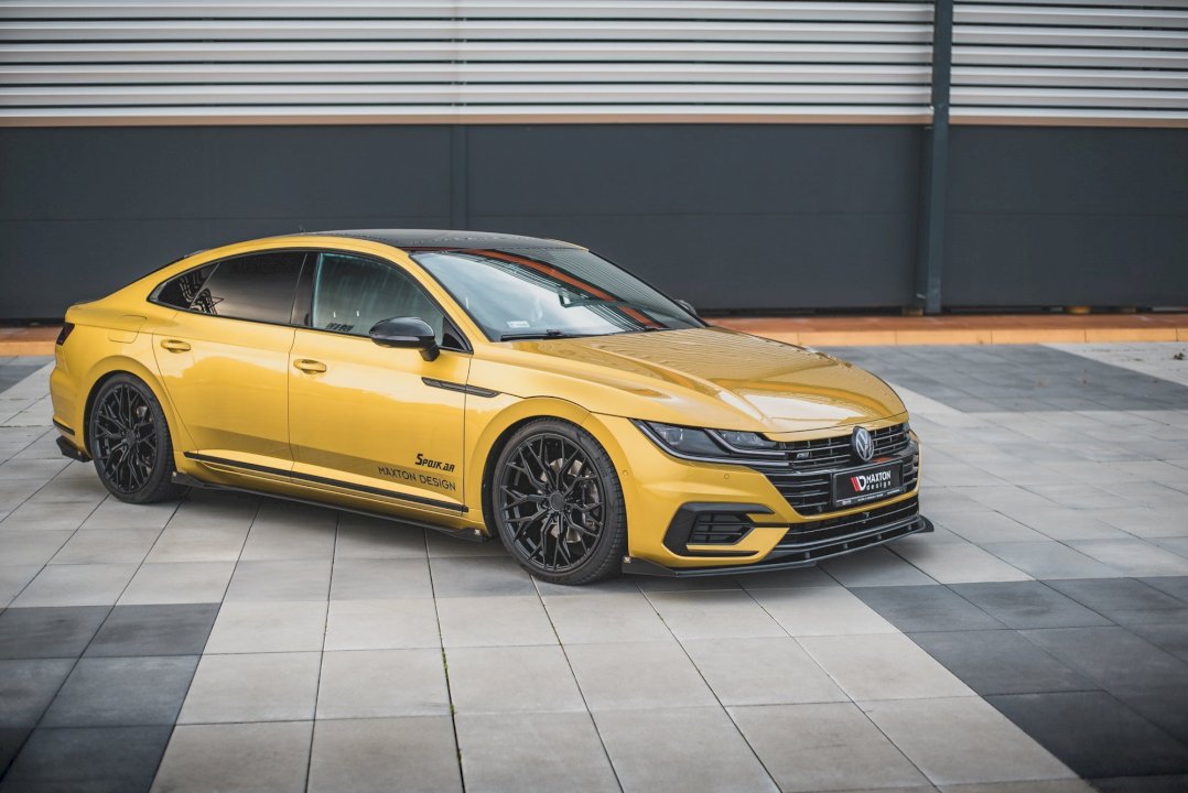 Maxton Design - Aftermarket  Street PRO Front Splitter + Flaps Volkswagen Arteon R-Line Sedan / Shooting Brake Mk1