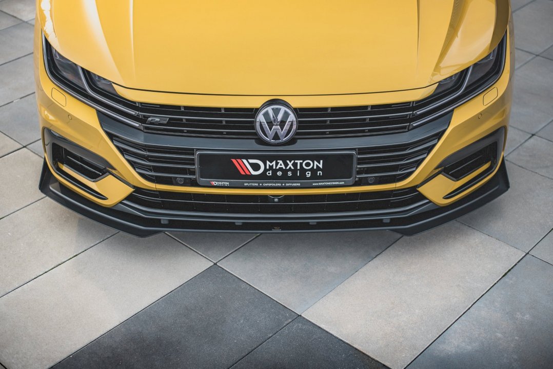 Maxton Design - Aftermarket  Street PRO Front Splitter + Flaps Volkswagen Arteon R-Line Sedan / Shooting Brake Mk1