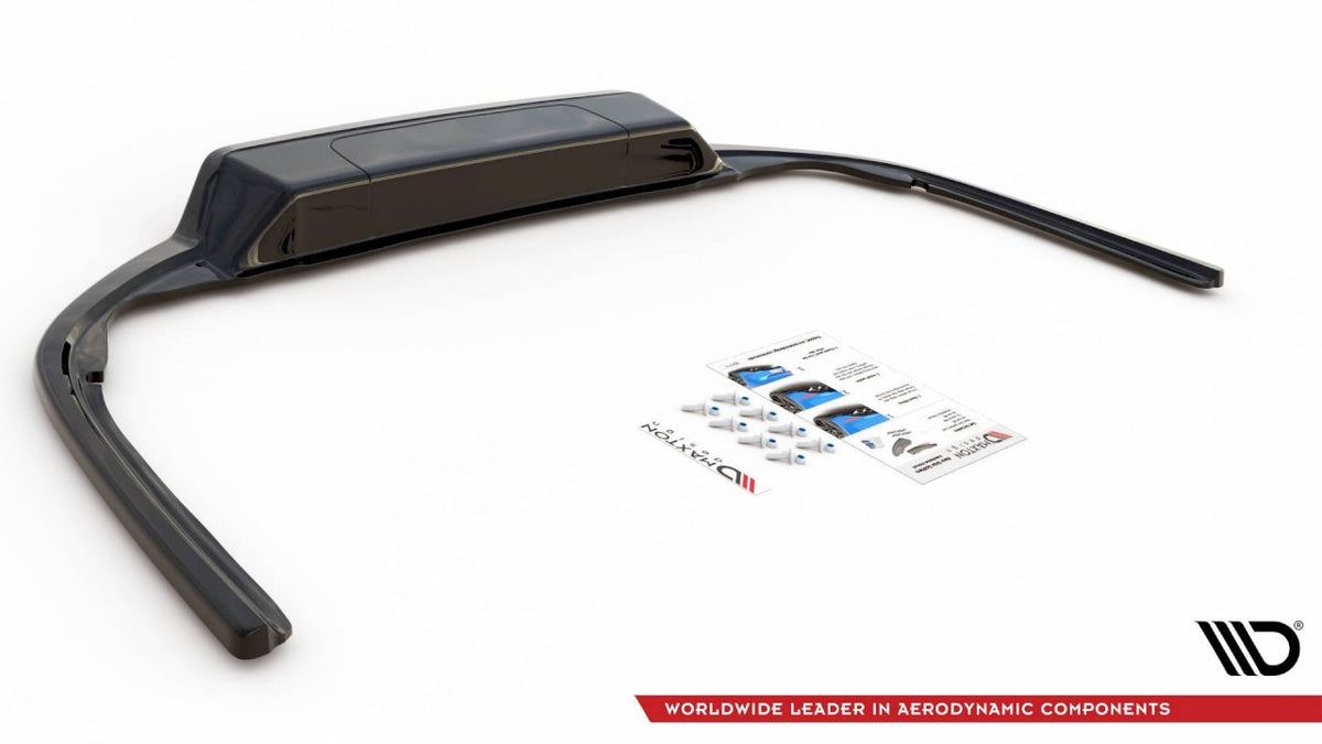 Maxton Design - Aftermarket  Central Rear Splitter (W/ Vertical Bars) VW Passat B8 (2014-2019)