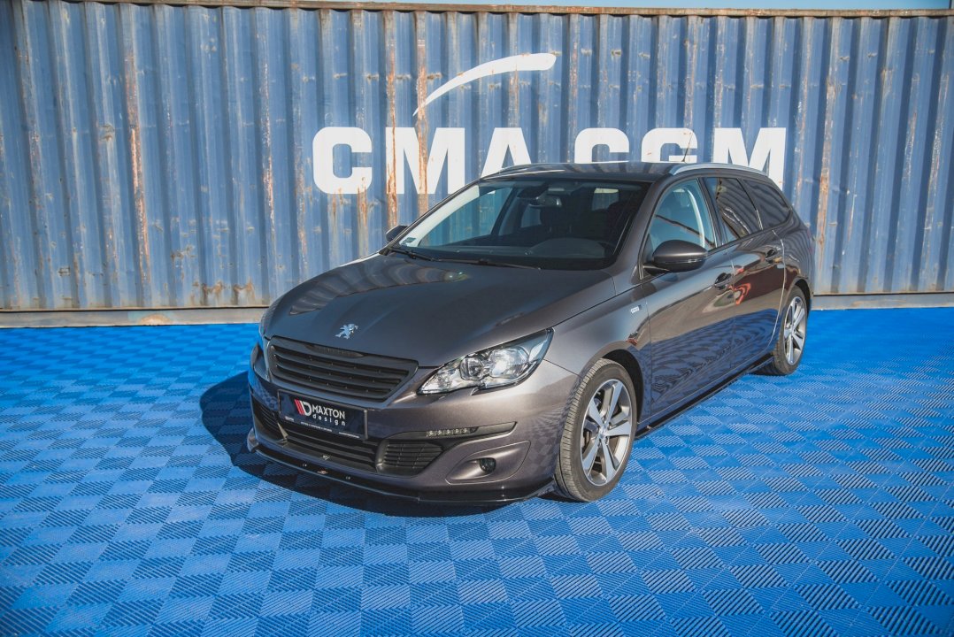 Maxton Design - Aftermarket  FRONT SPLITTER V2 PEUGEOT 308 MK2 FACELIFT (2017-2021)