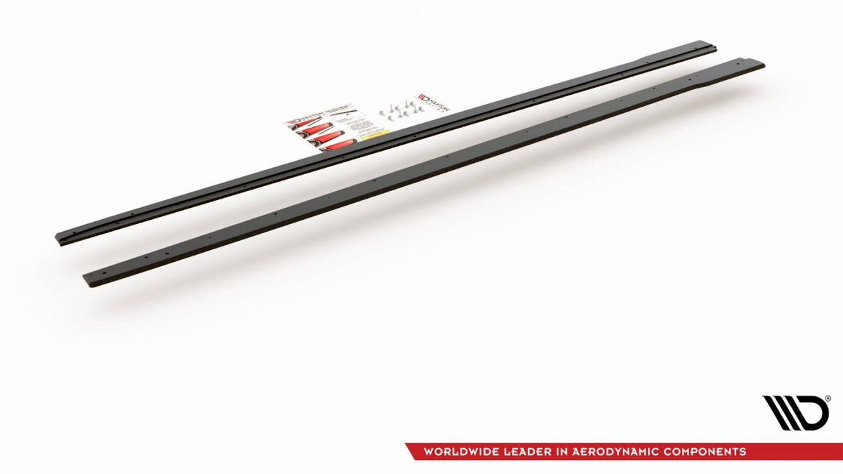 Maxton Design - Aftermarket  STREET PRO SIDE SKIRTS DIFFUSERS VW POLO GTI MK6 (2017-2021)