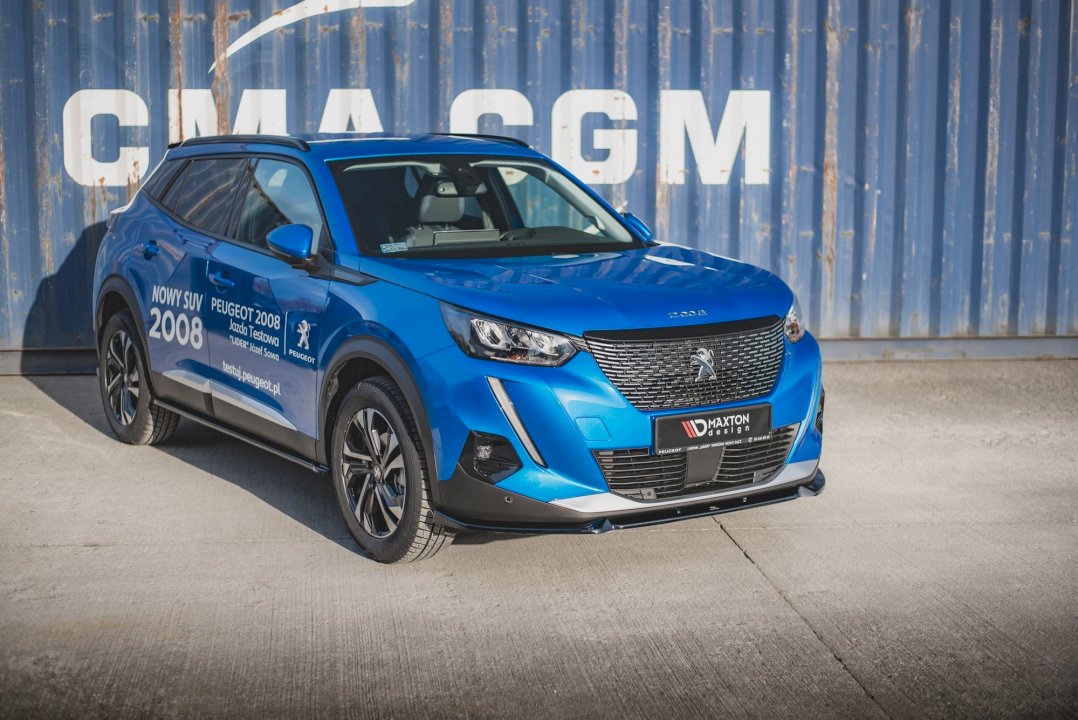 Maxton Design - Aftermarket  FRONT SPLITTER V1 PEUGEOT 2008 MK2 (2019-2023)