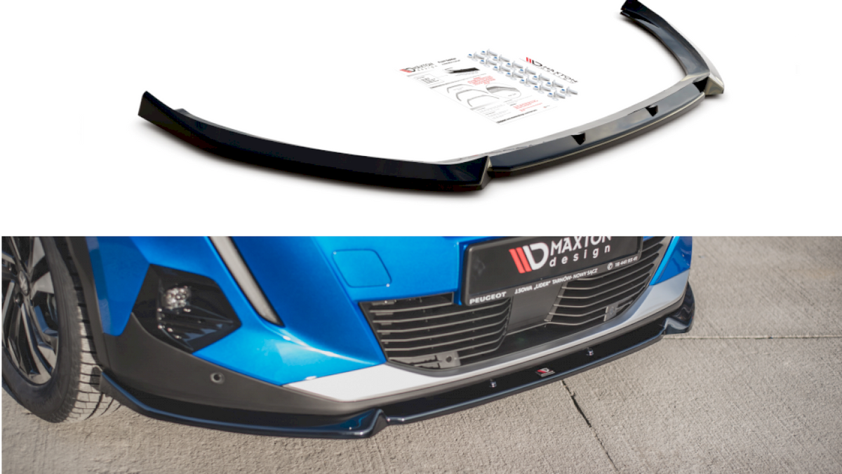 Maxton Design - Aftermarket  FRONT SPLITTER V1 PEUGEOT 2008 MK2 (2019-2023)