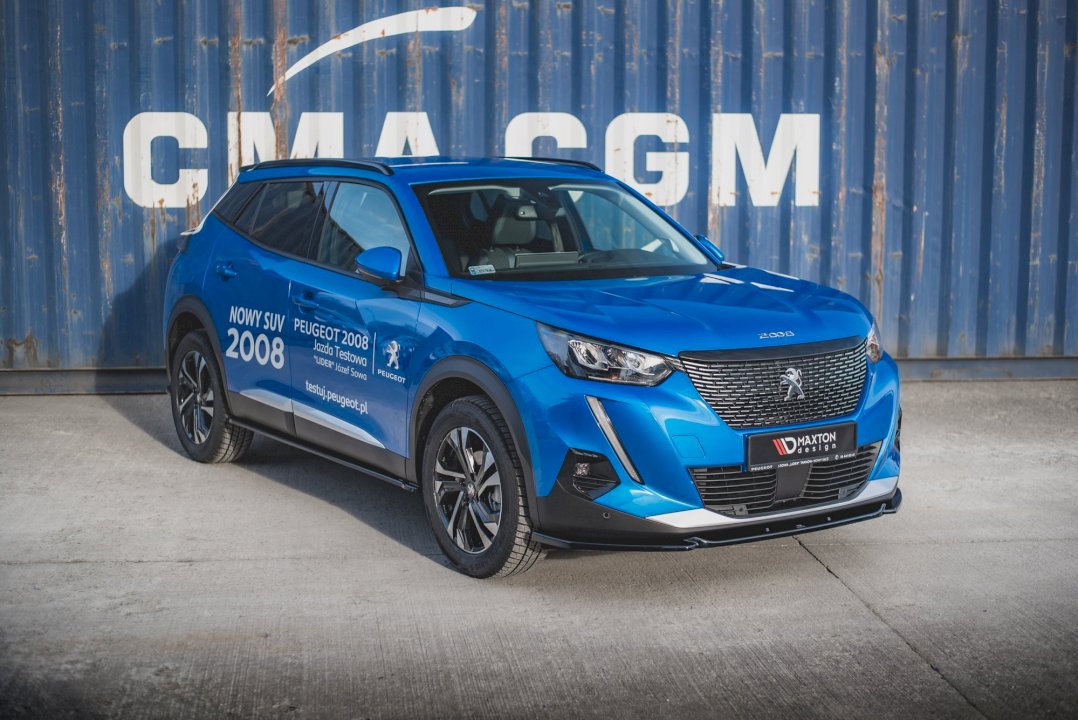 Maxton Design - Aftermarket  FRONT SPLITTER V2 PEUGEOT 2008 MK2 (2019-2023)