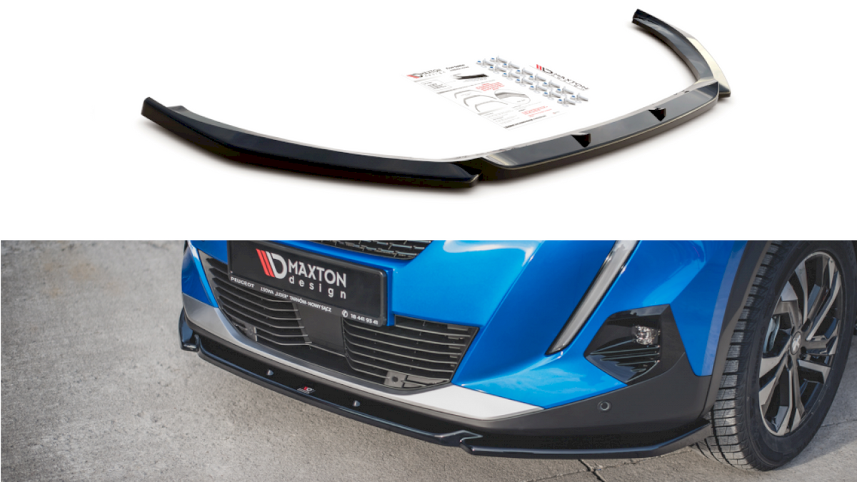 Maxton Design - Aftermarket  FRONT SPLITTER V2 PEUGEOT 2008 MK2 (2019-2023)