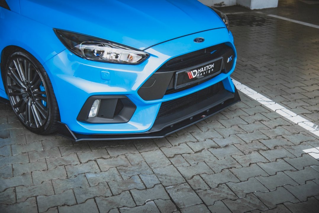 Maxton Design - Aftermarket  STREET PRO DURABILITY FRONT SPLITTER V2 FORD FOCUS RS MK3 (2015-2018)