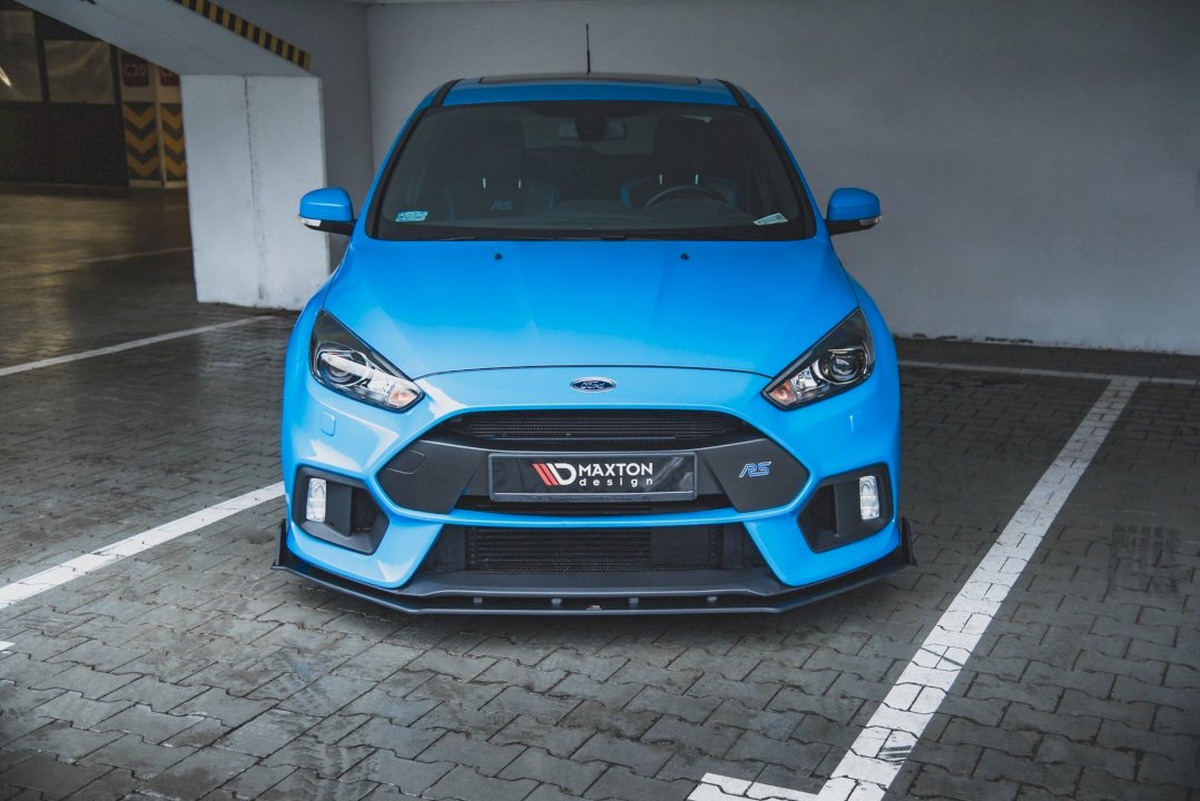Maxton Design - Aftermarket  STREET PRO DURABILITY FRONT SPLITTER V2 FORD FOCUS RS MK3 (2015-2018)