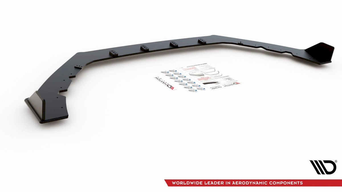 Maxton Design - Aftermarket  STREET PRO DURABILITY FRONT SPLITTER V2 FORD FOCUS RS MK3 (2015-2018)