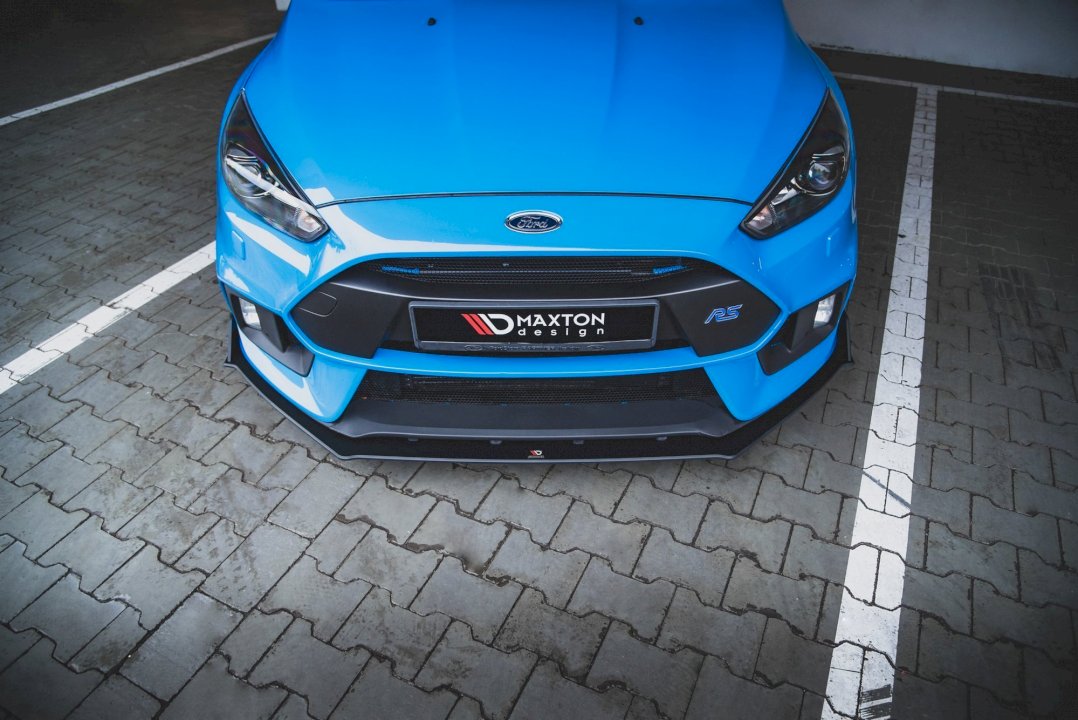 Maxton Design - Aftermarket  STREET PRO DURABILITY FRONT SPLITTER V2 FORD FOCUS RS MK3 (2015-2018)