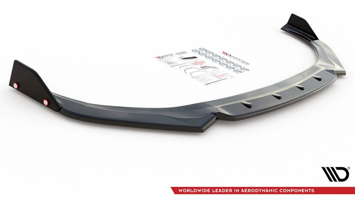 Maxton Design - Aftermarket  FRONT SPLITTER V.6 + FLAPS HYUNDAI I30 N MK3 HATCHBACK / FASTBACK