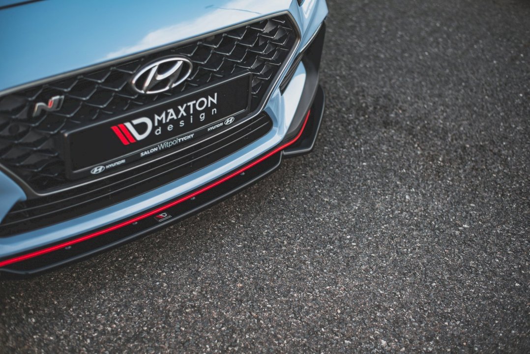 Maxton Design - Aftermarket  FRONT SPLITTER V.6 + FLAPS HYUNDAI I30 N MK3 HATCHBACK / FASTBACK