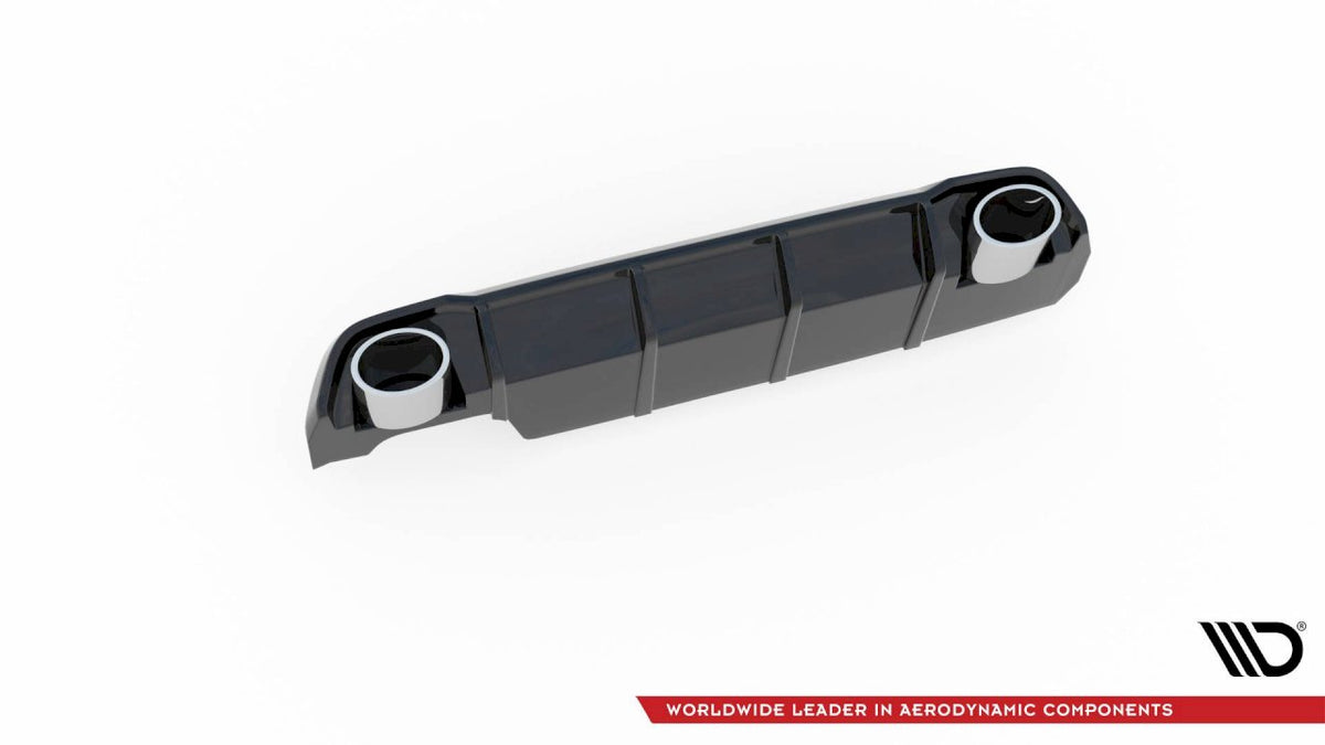 Maxton Design - Aftermarket  REAR VALANCE + EXHAUST ENDS IMITATION PEUGEOT 308 SW MK2 FACELIFT (2017-2021)