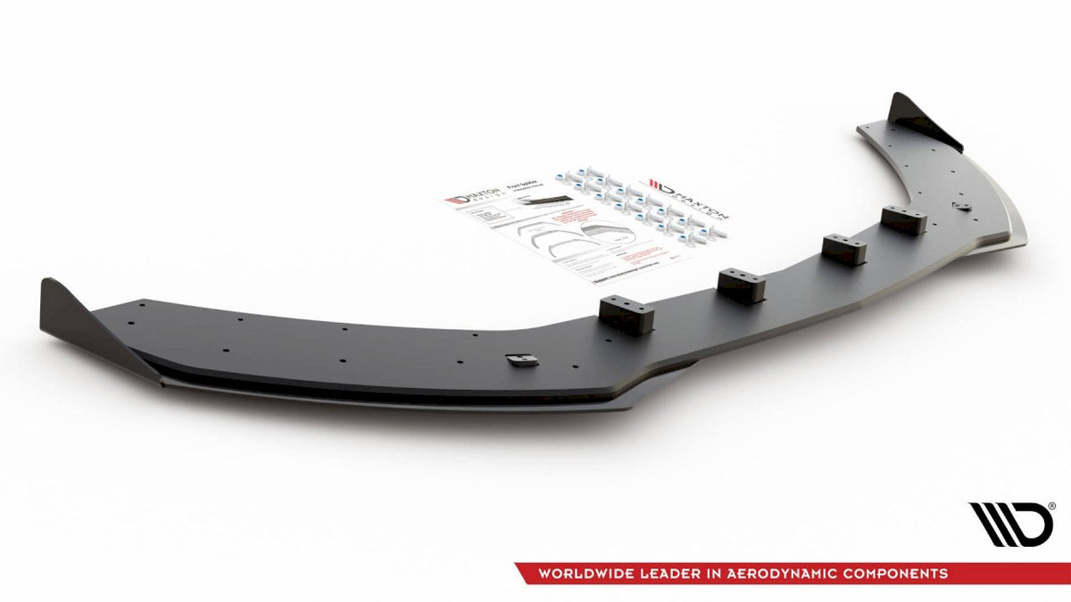 Maxton Design - Aftermarket   Street PRO Front Splitter + Flaps Mercedes-AMG C43 / AMG-Line Coupe C205
