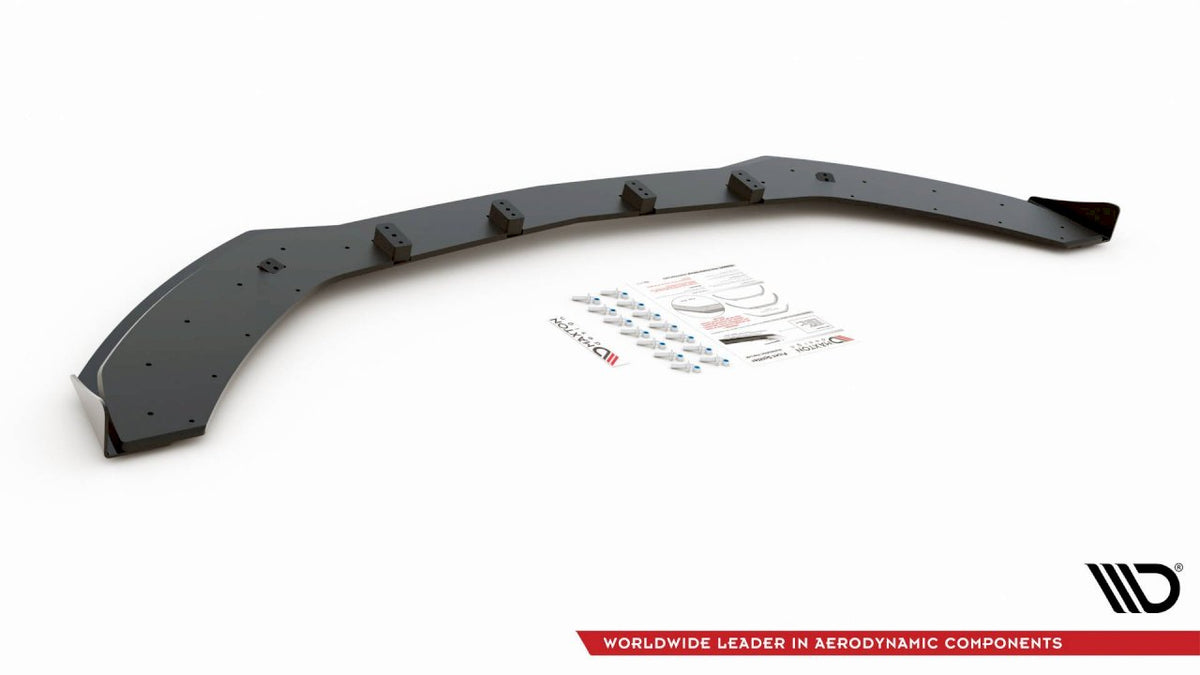Maxton Design - Aftermarket   Street PRO Front Splitter + Flaps Mercedes-AMG C43 / AMG-Line Coupe C205