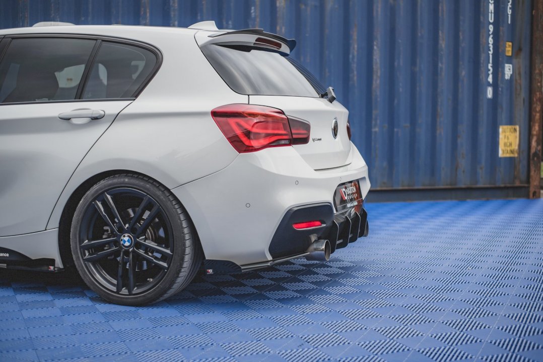 Maxton Design - Aftermarket  STREET PRO DURABILITY REAR SIDE SPLITTERS V2 (+FLAPS) BMW 1 F20 M-PACK FACELIFT / M140I (2015-2019)