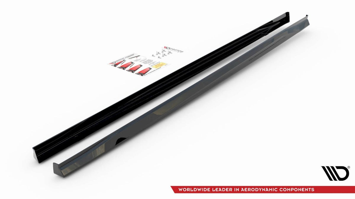 Maxton Design - Aftermarket  SIDE SKIRTS DIFFUSERS V.3 VOLKSWAGEN GOLF GTI / GTE / GTI CLUBSPORT / R-LINE MK8