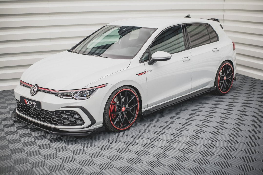 Maxton Design - Aftermarket  STREET PRO SIDE SKIRTS DIFFUSERS + FLAPS VOLKSWAGEN GOLF GTI / GTE / GTI CLUBSPORT / R-LINE MK8