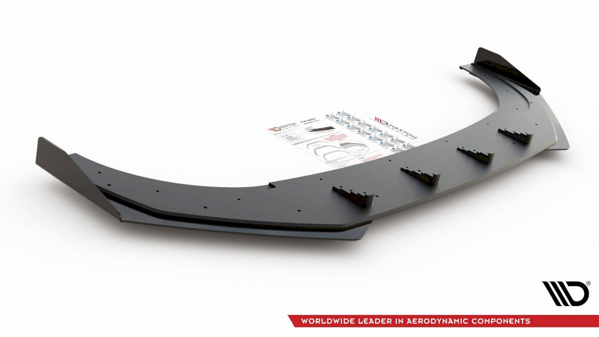 Maxton Design - Aftermarket  STREET PRO FRONT SPLITTER (+FLAPS) VW GOLF 8 GTI CLUBSPORT (2020-)