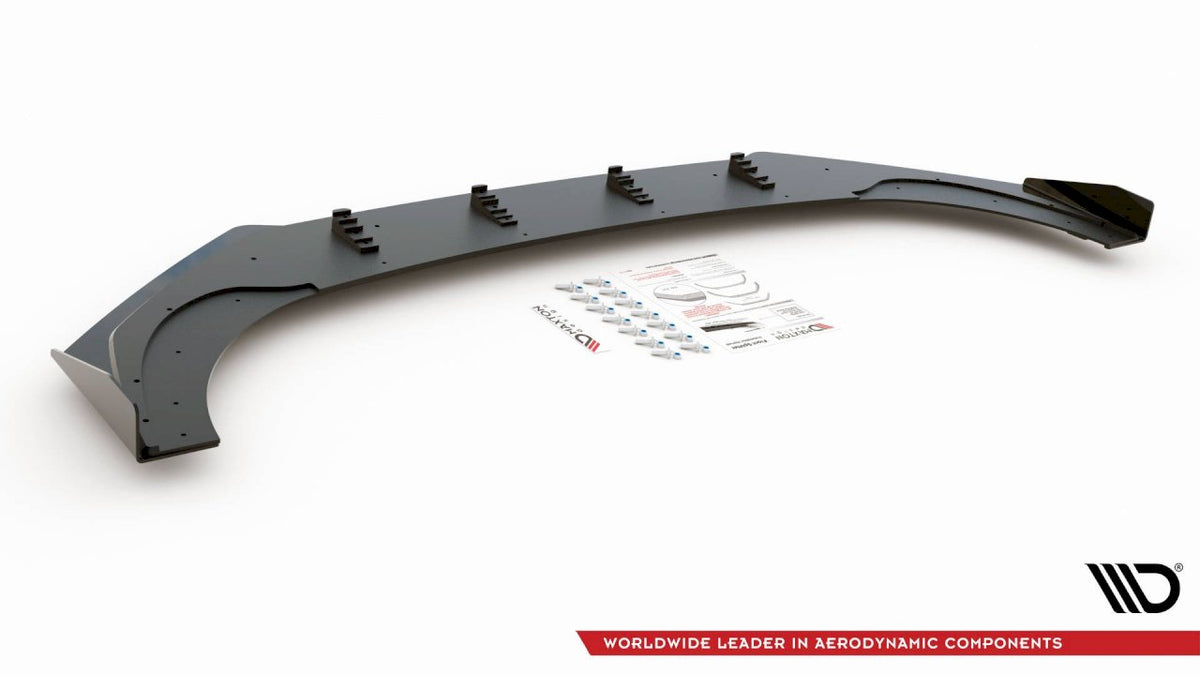 Maxton Design - Aftermarket  STREET PRO FRONT SPLITTER (+FLAPS) VW GOLF 8 GTI CLUBSPORT (2020-)