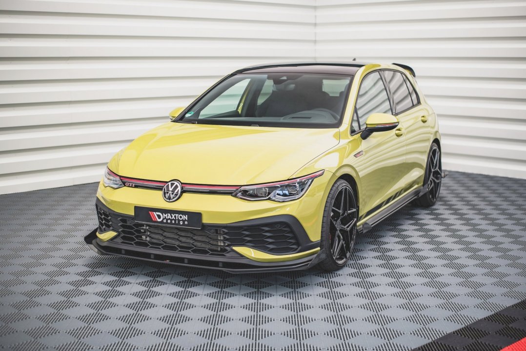 Maxton Design - Aftermarket  STREET PRO FRONT SPLITTER (+FLAPS) VW GOLF 8 GTI CLUBSPORT (2020-)