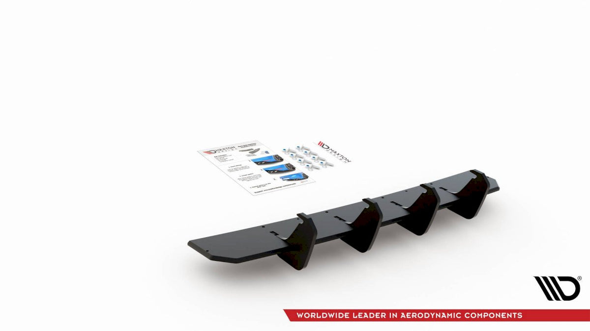 Maxton Design - Aftermarket  STREET PRO REAR DIFFUSER V1 VW GOLF 8 GTI CLUBSPORT (2020-)