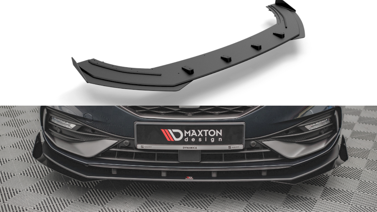 Maxton Design - Aftermarket  STREET PRO FRONT SPLITTER (+FLAPS) SEAT LEON FR MK4 (2020-)