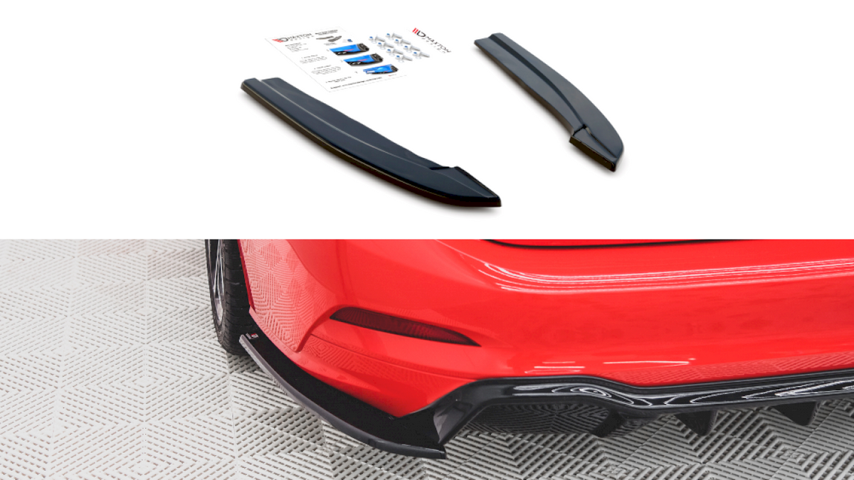 Maxton Design - Aftermarket  REAR SIDE SPLITTERS V3 FORD FOCUS ST-LINE ESTATE MK4 (2018-)