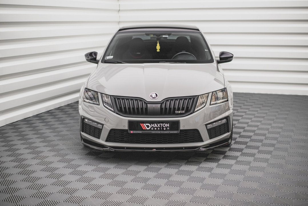 Maxton Design - Aftermarket  FRONT SPLITTER V.3 SKODA OCTAVIA RS MK3 FACELIFT (2016-2019)