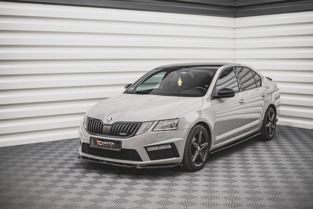 Maxton Design - Aftermarket  FRONT SPLITTER V.3 SKODA OCTAVIA RS MK3 FACELIFT (2016-2019)