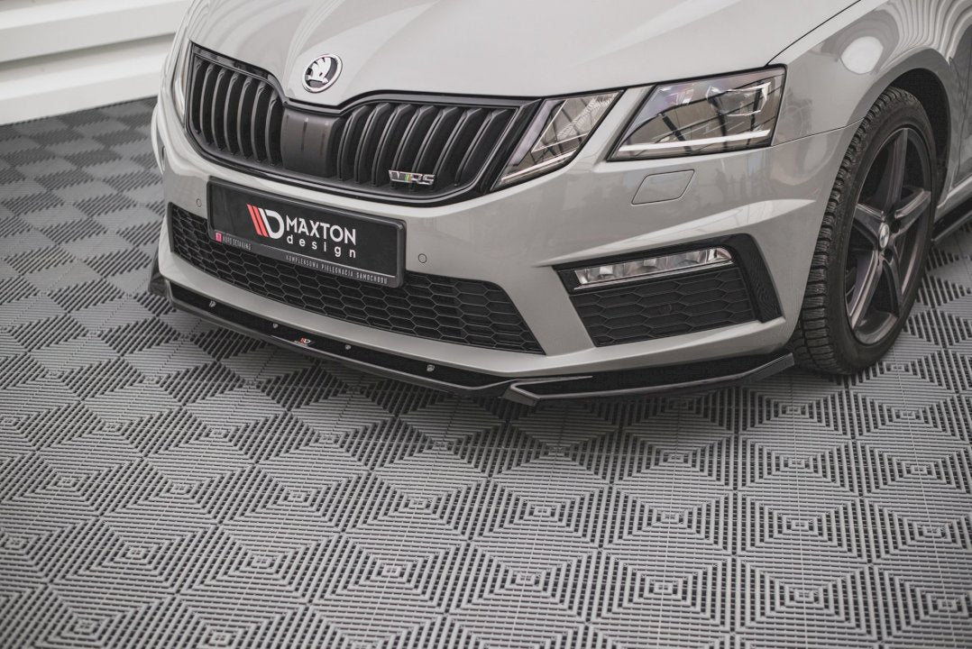 Maxton Design - Aftermarket  FRONT SPLITTER V.3 SKODA OCTAVIA RS MK3 FACELIFT (2016-2019)