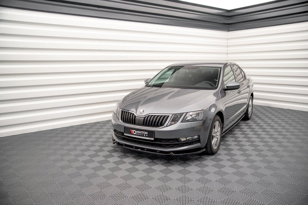 Maxton Design - Aftermarket  FRONT SPLITTER V.1 SKODA OCTAVIA MK3 FACELIFT (2016-2020)