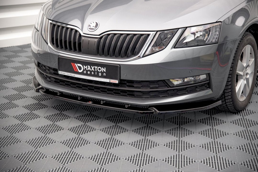 Maxton Design - Aftermarket  FRONT SPLITTER V.1 SKODA OCTAVIA MK3 FACELIFT (2016-2020)