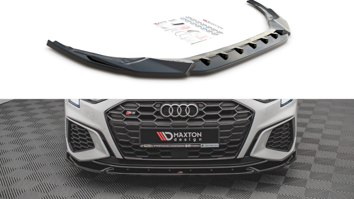 Maxton Design - Aftermarket  FRONT SPLITTER V.3 AUDI S3 / A3 S-LINE 8Y (2020-2024)