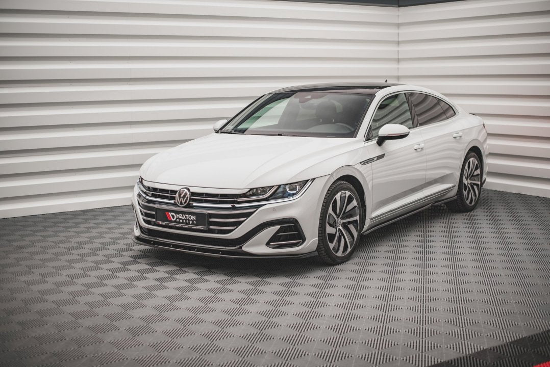 Maxton Design - Aftermarket  Front Splitter V.2 Volkswagen Arteon R-Line Sedan / Shooting Brake Mk1 Facelift