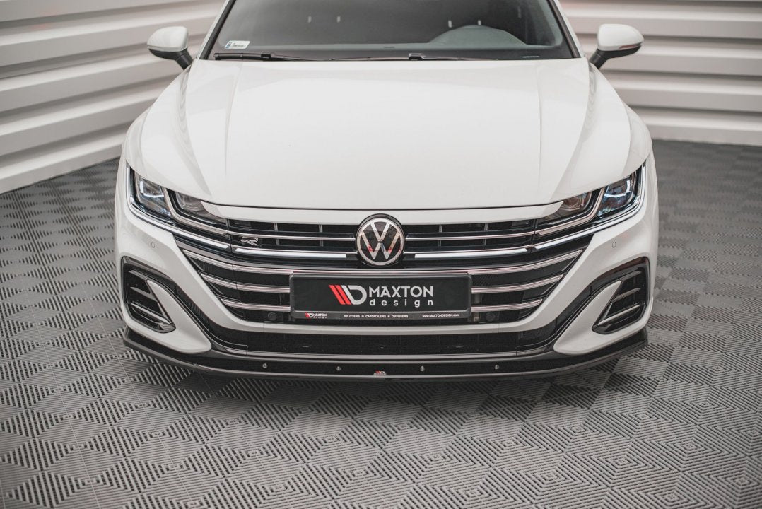 Maxton Design - Aftermarket  Front Splitter V.2 Volkswagen Arteon R-Line Sedan / Shooting Brake Mk1 Facelift