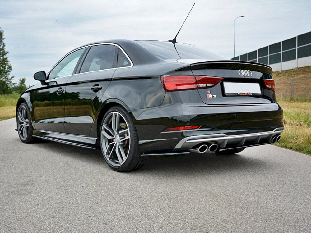 Maxton Design - Aftermarket  REAR SIDE SPLITTERS AUDI S3 / A3 S-LINE 8V FL SEDAN