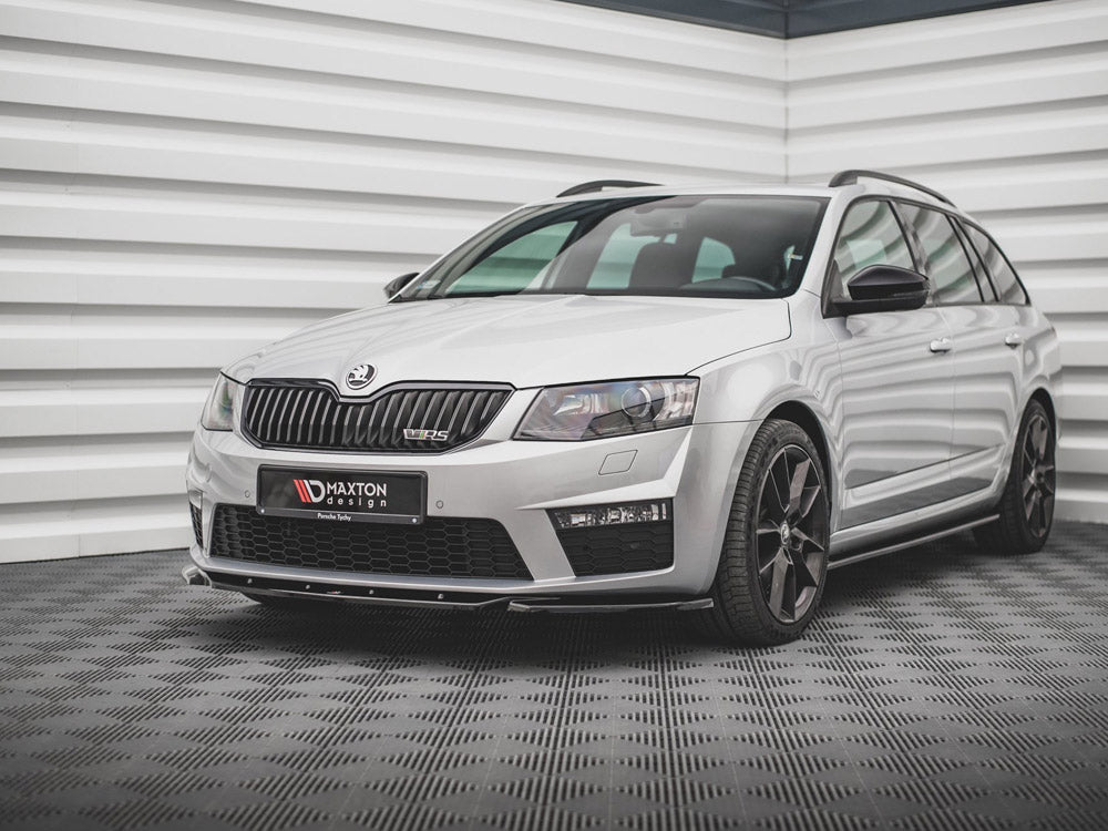 Maxton Design - Aftermarket  FRONT SPLITTER V.4 SKODA OCTAVIA RS MK3 (2013-2016)