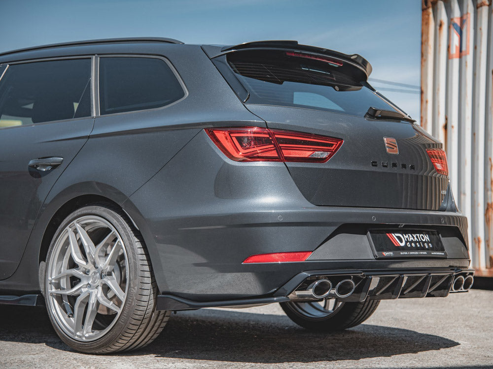 Maxton Design - Aftermarket  Rear Side Splitters V.3 Seat Leon Cupra Mk3 FL Sportstourer (2017-2019)