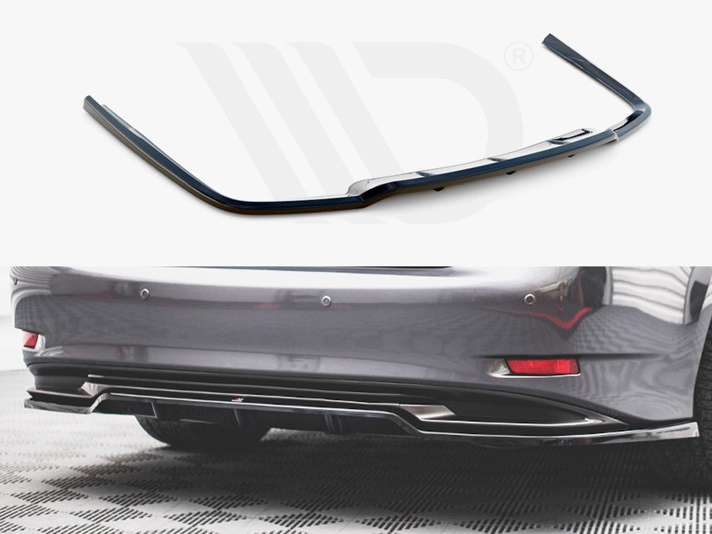 Maxton Design - Aftermarket  CENTRAL REAR SPLITTER (VERTICAL BARS) LEXUS GS F SPORT HYBRID MK4 (L10) (2012-2015)