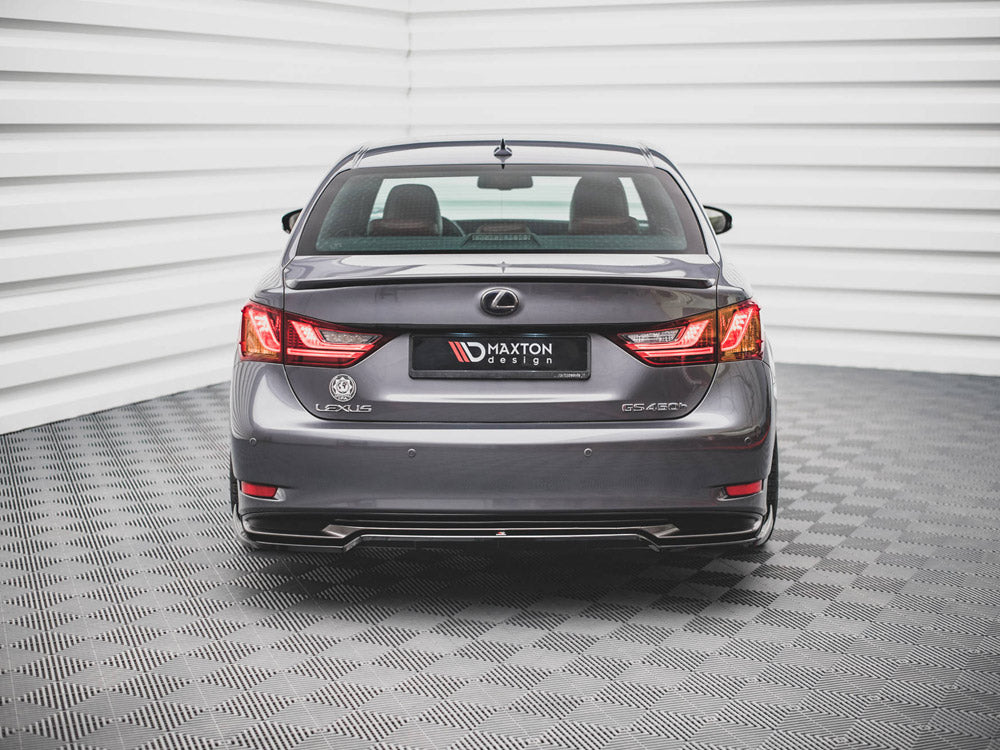 Maxton Design - Aftermarket  CENTRAL REAR SPLITTER (VERTICAL BARS) LEXUS GS F SPORT HYBRID MK4 (L10) (2012-2015)