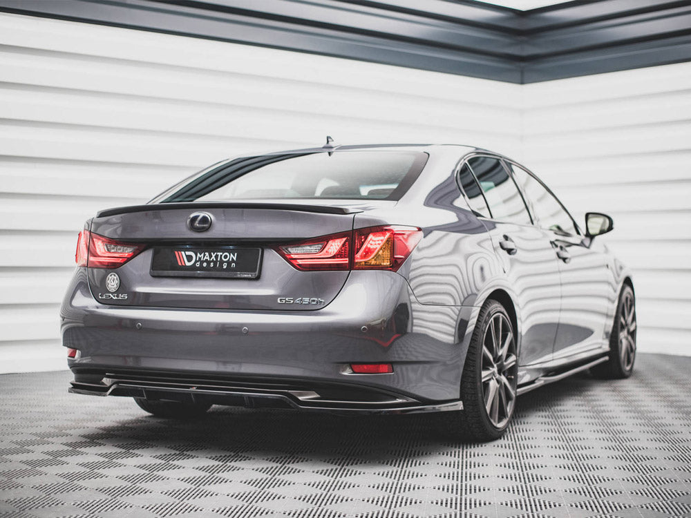 Maxton Design - Aftermarket  CENTRAL REAR SPLITTER (VERTICAL BARS) LEXUS GS F SPORT HYBRID MK4 (L10) (2012-2015)