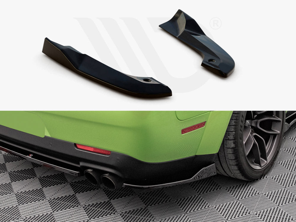 Maxton Design - Aftermarket  REAR SIDE SPLITTERS DODGE CHALLENGER SRT HELLCAT WIDEBODY MK3