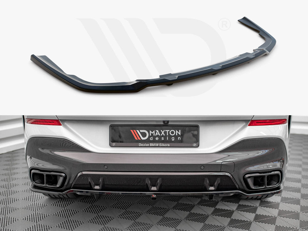 Maxton Design - Aftermarket  CENTRAL REAR SPLITTER (VERTICAL BARS) V.1 BMW X6 M-PACK G06