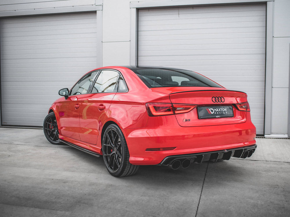 Maxton Design - Aftermarket  SIDE SKIRTS DIFFUSERS V.1 AUDI S3 / A3 S-LINE 8V / 8V FL SEDAN (2013-2020)